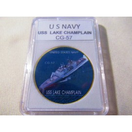 US NAVY - USS LAKE CHAMPLAIN / CG-57 Challenge Coin