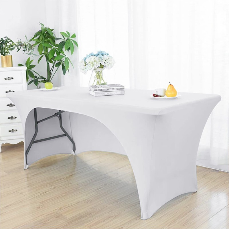 Time to Sparkle 2PCS 4ft Stretch Spandex Table Cover for