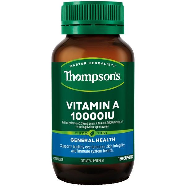 Thompson's Vitamin A 10,000IU Capsules 150