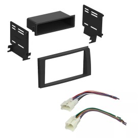 225FWY Car Stereo Radio Install Dash Kit w/ Pocket & Harness 2003-2009 Toyota 4 Runner