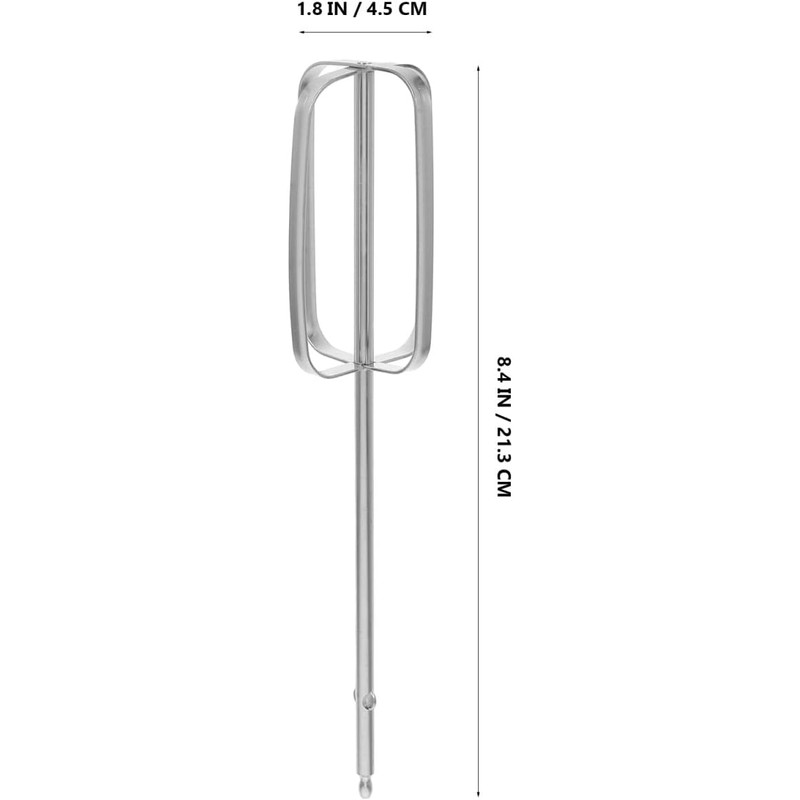 Mipcase Varillas Para Batidora De Mano 2 Piezas Acero Inoxidable