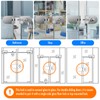 Ranbo Frameless Double-Sided Glass Door Lock, No-Drill,304 Stainless Steel, Suitable