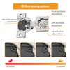 Chibery 2 Pack 3/8" Overlay 4D Soft Close Concealed Hinges