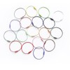 WYAN 18 pieces 15 cm coloured key fob steel wire,