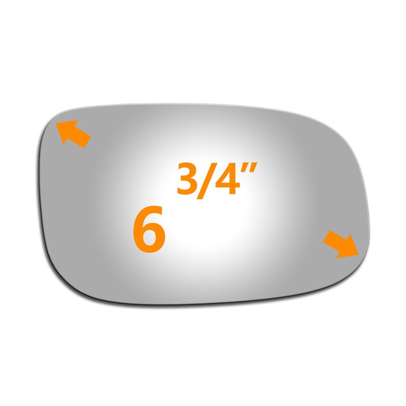 WLLW Mirror Glass for fit for Volvo 2008-2013 C30 C70