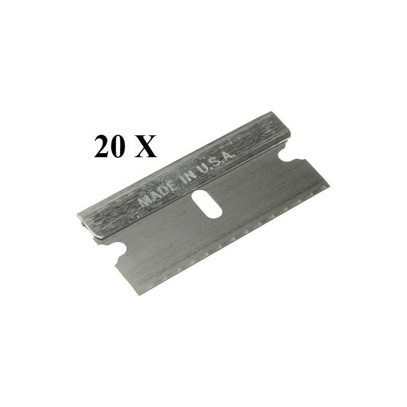FitAll 20 Pack Single Edge Razor Blades - Made in
