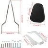 Motorcycle Rear Seat Backrest Sissy Bar Back Rest Compatible For
