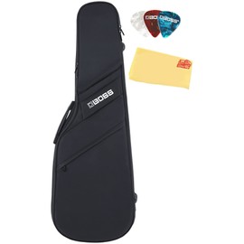 BOSS CB-EG20 Electric Guitar Bag Bundle with Picks and Austin Bazaar Polishing Cloth