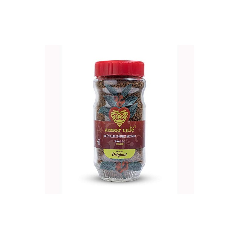 Amor Café Amor Café Soluble Gourmet, Mezcla Original, tostado medio,