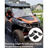 SAUTVS Lock & Ride Windshield Clamp Kit for Polaris Ranger