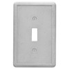 Single Toggle - Gray Light Switch Cover Cast Stone Tumbled