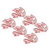 100pcs Swan Shape Paper Clips Plating Process Portable Cute Metallic