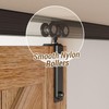 6.6FT Ceiling Mount Box Rail Barn Door Hardware Heavy Duty