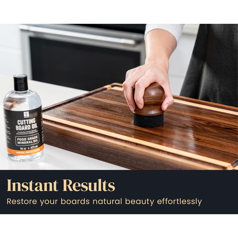 Mevell Cutting Board Oil Applicator, Great for Butcher Blocks, Counter