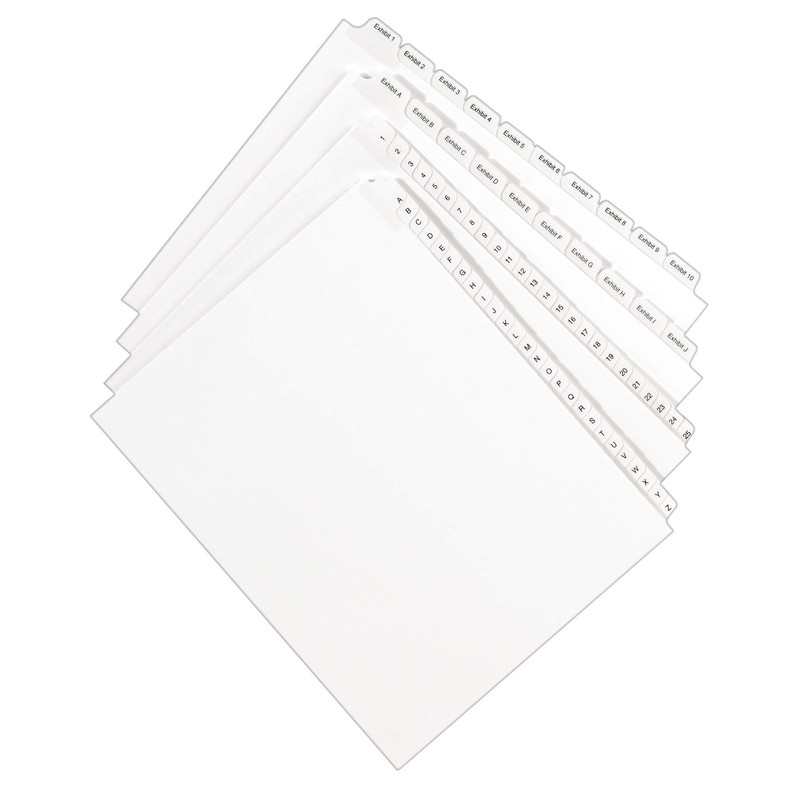 Avery Collated Legal Dividers Allstate Style, Letter Size, EXHIBIT A-Z