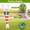 BIVASMWATH Golf Tees 3-1/4" Durable Bamboo Tees 100 Pack, Friendly