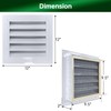 ForoGore 2 Pack 12" x 12" Gable Vent Aluminum Attic