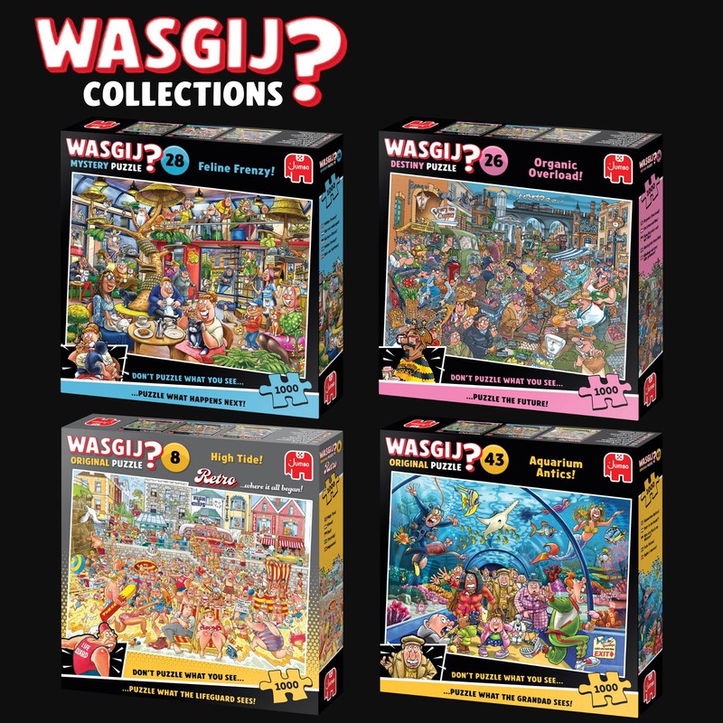 Wasgij Mystery 28 Feline Frenzy Jigsaw Puzzle 1000 Pieces