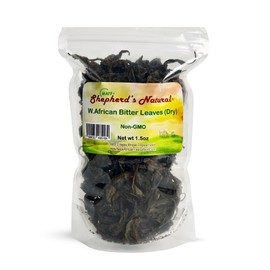 Bitter Leaf (Dry) by Shepherd's Natural. Non GMO. Sand Free 1.5 oz / 42.5 g bag