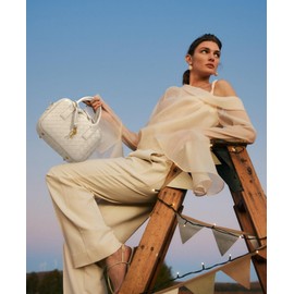 GASSDA Woven Bag for Women, Cute Tote Bag Crossbody Bag PU Leather Handmade Shoulder Handbags Woven Purses for Women, Creamy White