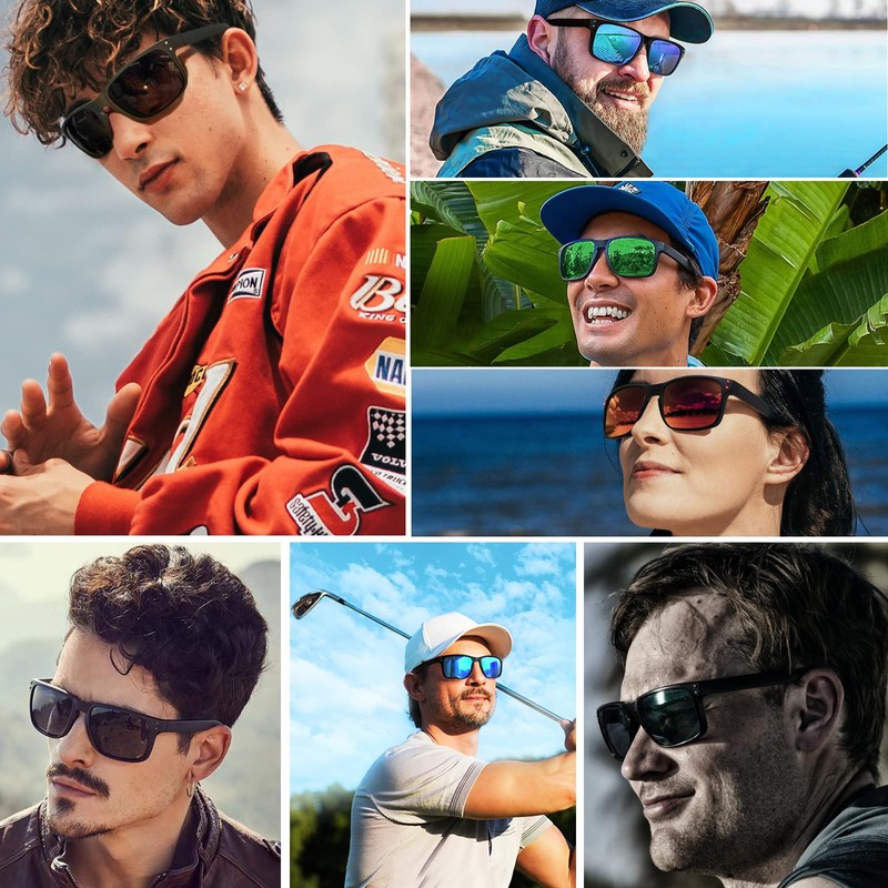 LEDING&BEST Polarised Sunglasses Men Women Driving Cycling Fishing Climbing Anti-glare