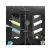 MULSAME Acrylic Shower Shelves， Shower Caddy Adhesive with Water Guide,