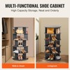 Happybuy 5-Tier Rotating Shoe Shelf Tower, 360° Spinning Shoe Display,