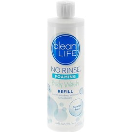 No-Rinse Gel De Ducha Espumoso, Recarga De 473 Ml: Limpiador En Espuma Sin Agua Ni Aclarado Que Deja La Piel Limpia E Hidratada. Eficaz Para La Higien