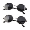ZGDEIWGF 2 Pairs Round Sunglasses Retro Round Sunglasses Fashion Prince