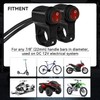 PSLER Red 12V Push Button Handlebar Switch for Motorcycles, Fits