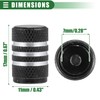 X AUTOHAUX Universal Tire Valve Stem Caps, 17mm, Aluminum Alloy,