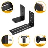 Door Barricade Brackets, Heavy Duty Adjustable Door Security Bracket Drop