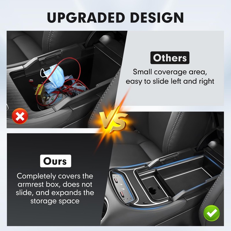 Autorder 2PCS Center Console Organizer for 2021 2022 2023 2024