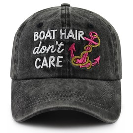 VIPCapz Boat Hats for Women Men, Funny Boat Captain Hat, Boating Accessories Sailing Baseball Cap, Thanksgiving Birthday Gifts for Dad Mom Sailor Boater Owner