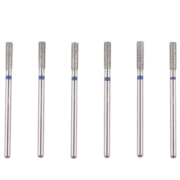 MZCMSL Barrel Cuticle Nail Drill Bit Set with Case, 6pcs