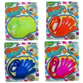 JA-RU Giant Sticky Hands Bulk Pack (24 Large Sticky Hands Assorted Colors) Stretchy Hands Fidget Toys for Kids | Bulk Party Favors & Goodie Bags Stuffers for Teens & Kids. 414-24s