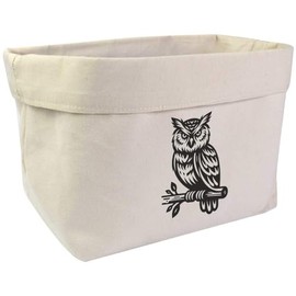 Large 'Wise Owl' Canvas Organiser/Storage Bag (OR00032029)