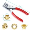 Mudder 301 Pcs Grommet Eyelet Pliers Tool Kit, Fabric Leather