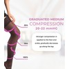GABRIALLA Sheer Compression Stockings for women - 15-20 mmHg Graduated