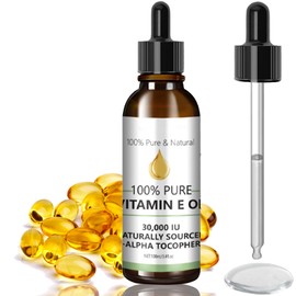 Soleneva Vitamin E öl, Vitamin E Tropfen Spendet Trockener Haut Feuchtigkeit & Anit-Fältchen, Vitamin E öl Bio für Kosmetik, Natürliche Inhaltsstoffe Körperöl für Haut,Gesicht,Haare,Nägel,Narben
