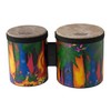 Remo KD-5400-01 Kids Percussion Bongo Drum - Fabric Rain Forest,