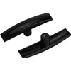 3-Pack Universal Metal RV Waste Valve Handle Replacement Black