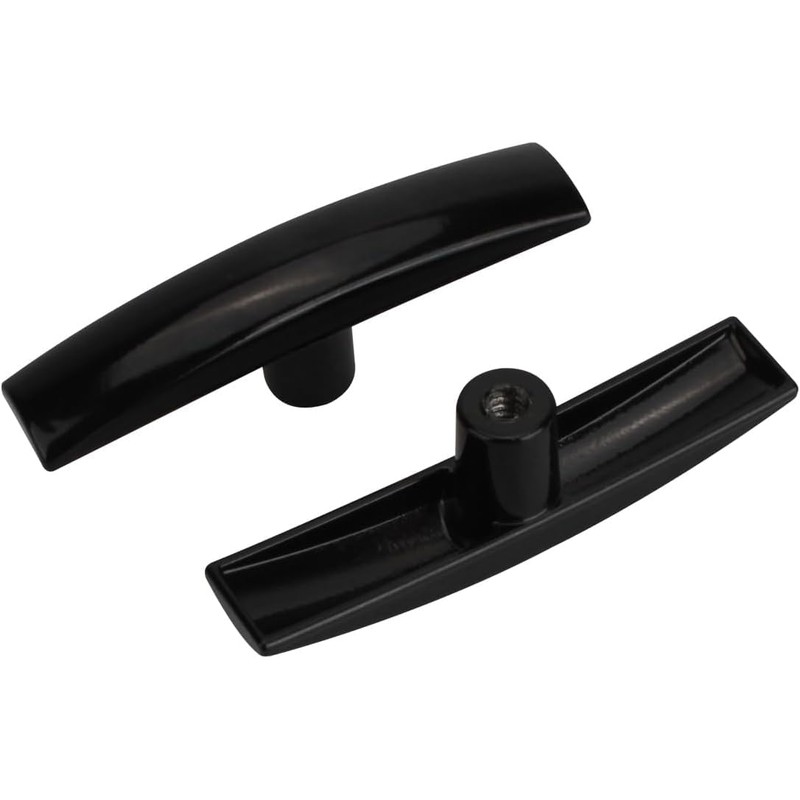 3-Pack Universal Metal RV Waste Valve Handle Replacement Black