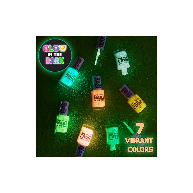 Expressions- Kit de 7 piezas de uñas de la semana
