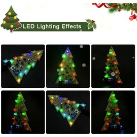 ONEHPDIY 16 Lamp Christmas Tree SMT Soldering Practice Board Kit DIY Electronics Kit Welding Practice Kit for aged 14+ STEM Beginners
