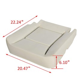 GXARTS Driver Side Bottom Seat Cover and Bottom Foam Cushion Compatible with Dodge Ram 1500 2500 3500 4500 5500 2006 2007 2008 2009 2010