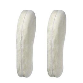 2 Pairs Sheepskin Insoles for Women Men,Thick Wool Fleece and Comfortable Fur Shoe Insoles Replacement for Shoes Boots Slippers Inner Soles,Warm Fluffy Lambswool Insoles for Winter,UK4(EU37) White