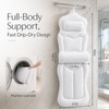 Cushioned Full Body Bathtub Pillow with Adjustable Lumbar Support,Fast Dry