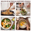 Wiooffen 6 Pcs Guitar Shaped Cooking Utensils Set Guitar Bamboo
