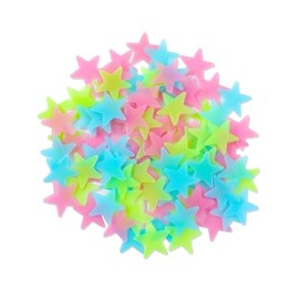 Glow in The Dark Stars with Stickers, 100 Pack, 3D Luminous Wall Decals for Ceiling, Walls, Kids' Bedroom Decoration.